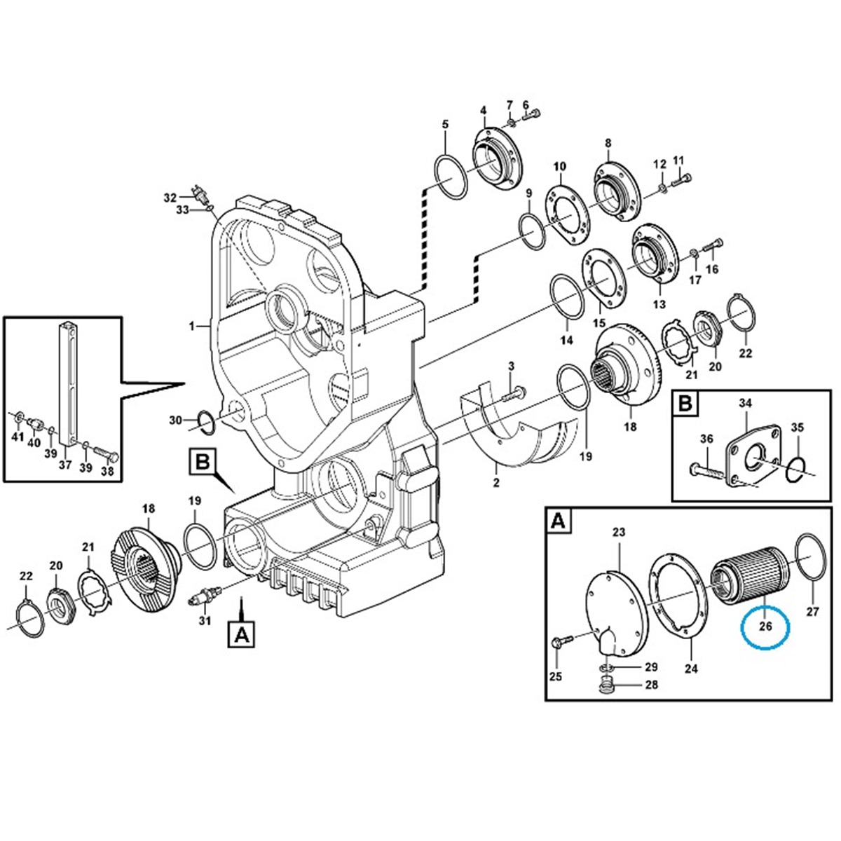 11144432 DROP BOX FILTER TRANSMISSION